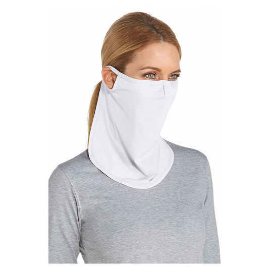 Coolibar - UV-gezichtsmasker unisex - Lang - Wit