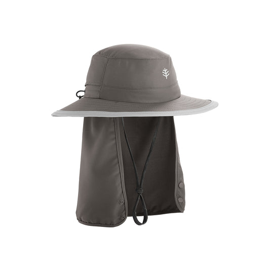 Coolibar - UV-hoed voor kinderen - donkergrijs