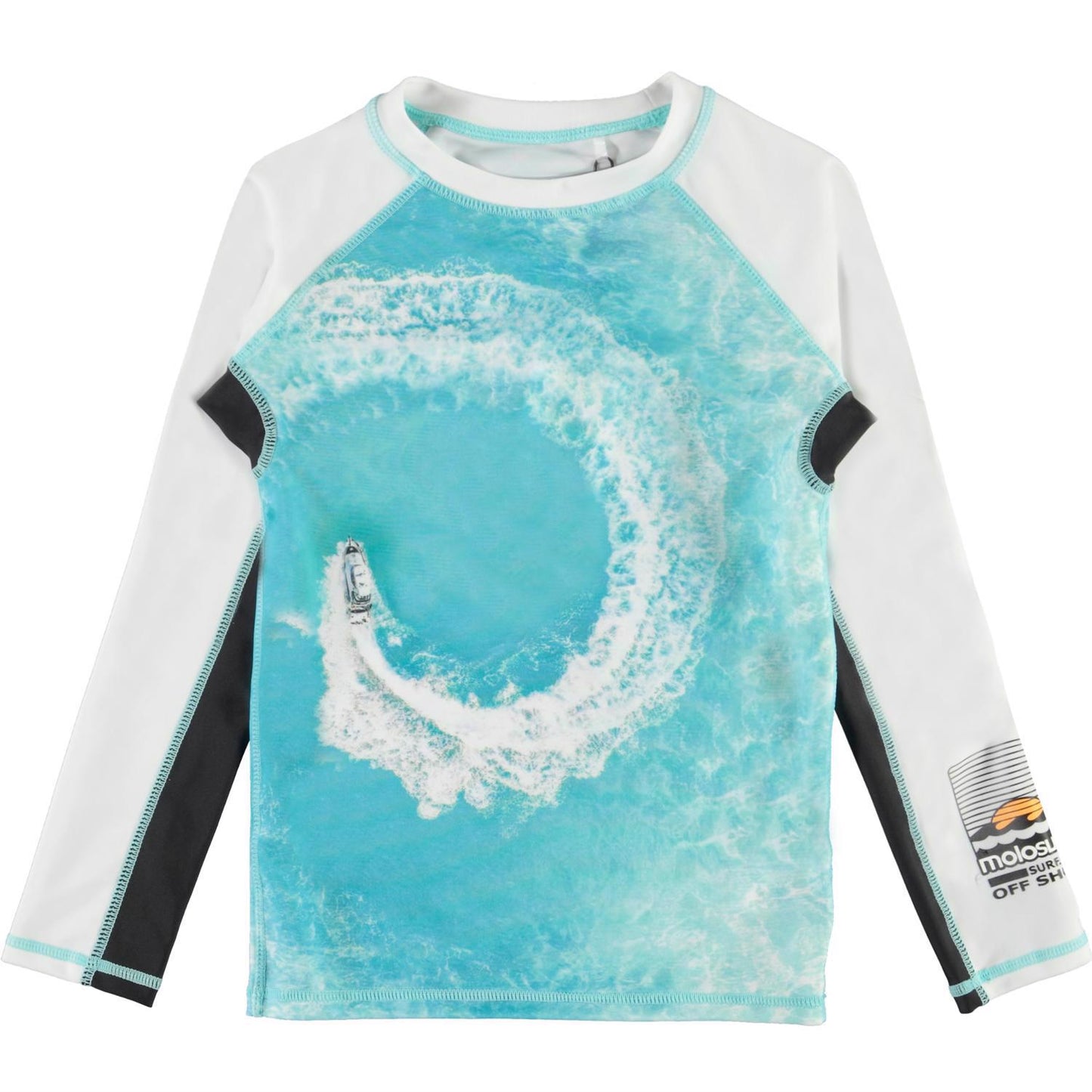 Molo - UV-zwemshirt met lange mouwen kinderen - Neptune LS - AOP - Boat Spin