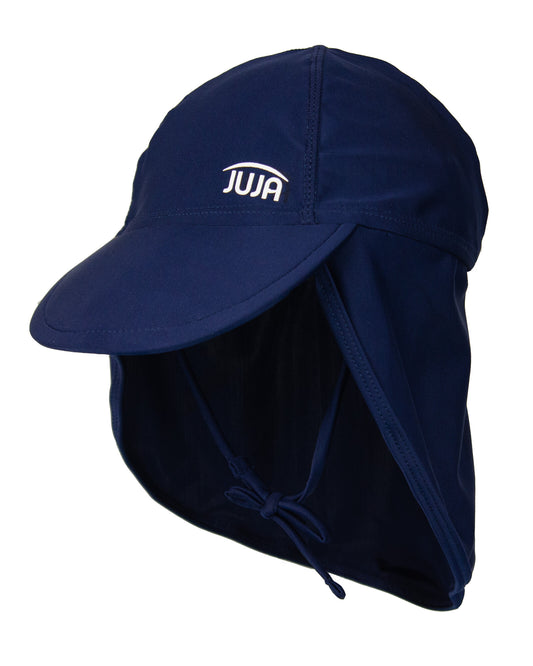 JUJA - UV-Zonnecap voor baby's - Met trekkoord - Solid - Donkerblauw