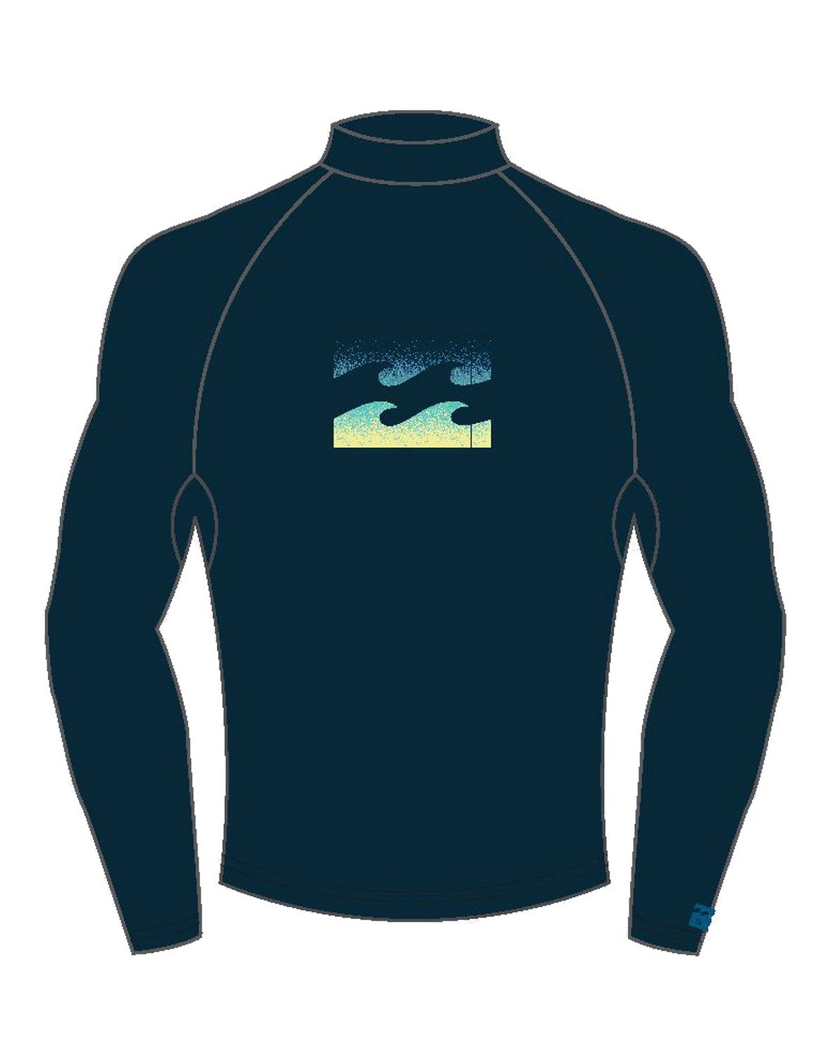 Billabong - UV-rashguard voor heren - Lange mouw - Team wave - Navy