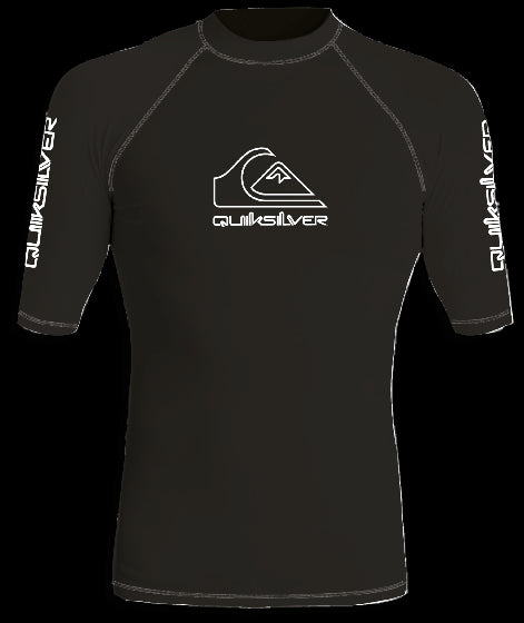 Quiksilver - UV-Zwemshirt met korte mouwen voor mannen - On tour - Zwart