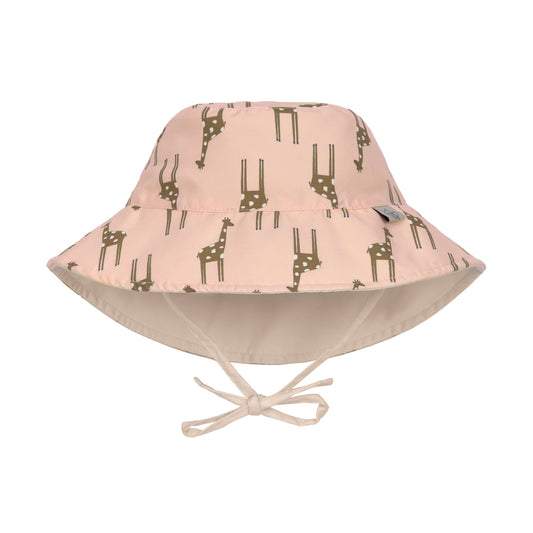 Lässig - UV-Beschermende bucket hoed voor kinderen - Giraffe - Rose