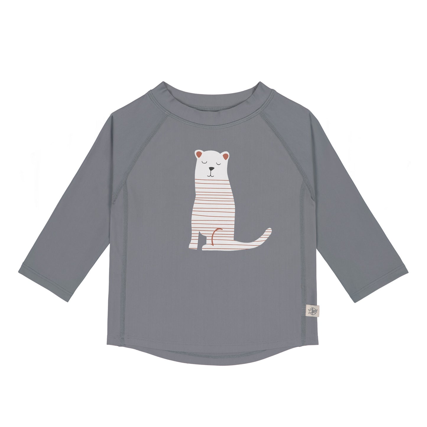 Lässig - UV-Shirt met lange mouwen voor kinderen- Tijger - Grijs