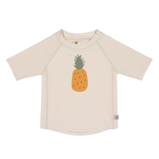 Lässig - UV-Shirt met korte mouwen voor kinderen - Ananas - Offwhite