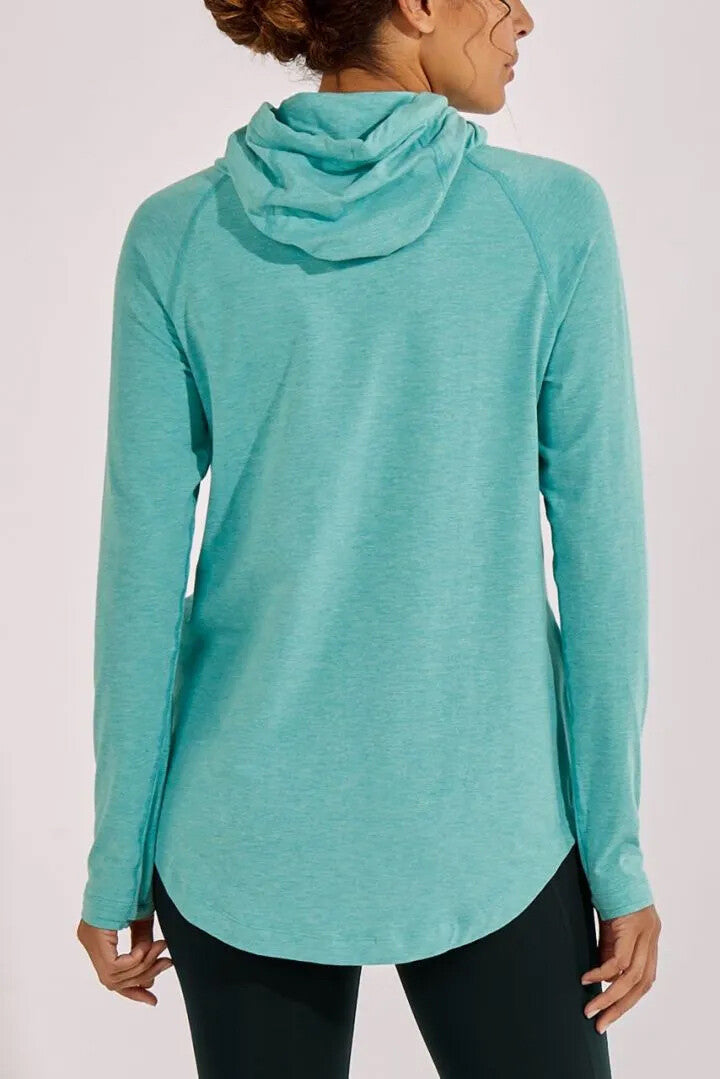 Coolibar - UV-pullover voor dames - LumaLeo - Heather - Caicos Mint