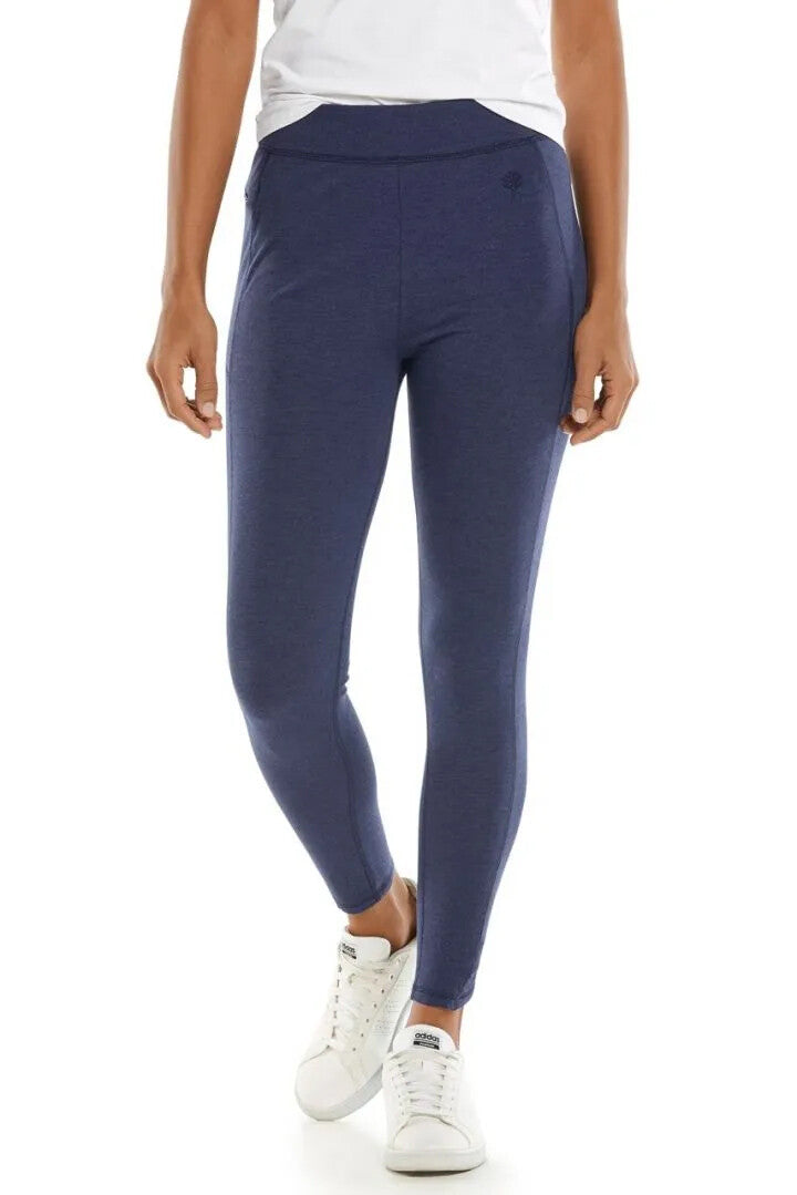 Coolibar - UV-zomerlegging voor dames - LumaLeo - Heather - Indigo