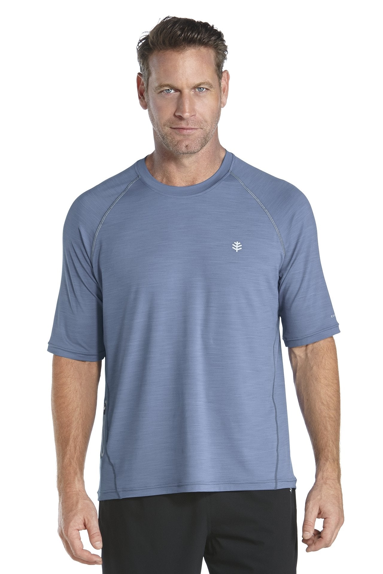 Coolibar - UV-beschermend shirt heren - blauw