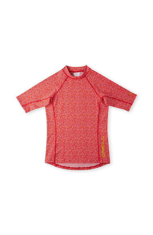 O'Neill - UV Zwemshirt voor meisjes - Shortsleeve Skin - All Over Print - Rood