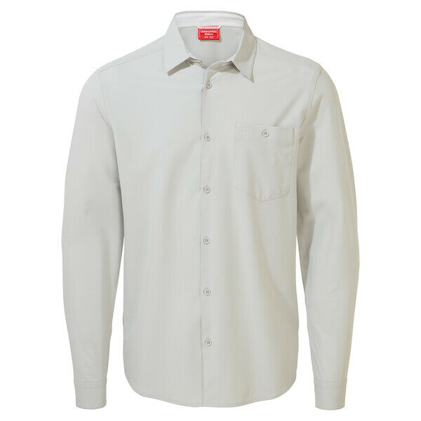 Craghoppers - UV blouse voor mannen - Lange Mouwen - Hedley - Zilver/Grijs