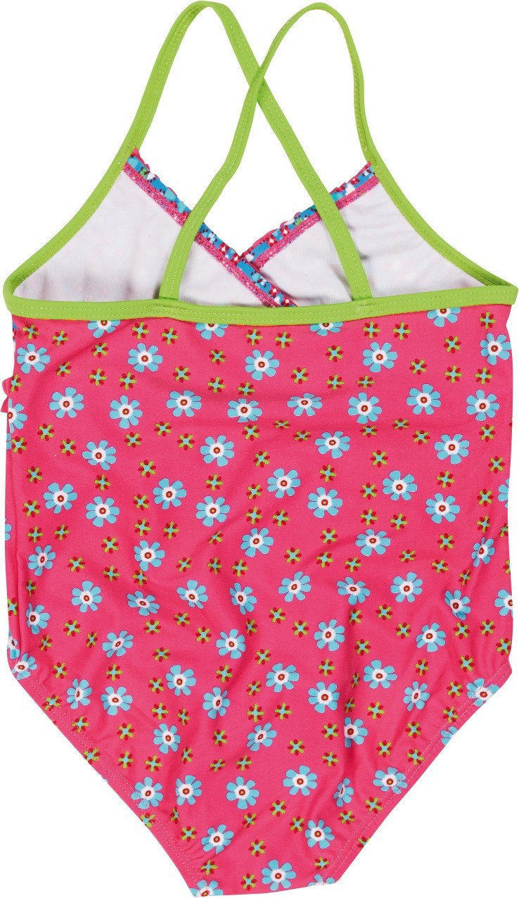 Playshoes - UV-badpak voor meisjes - Bloemen - Roze / blauw / groen