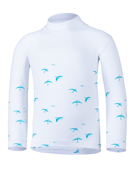 Hyphen Babs UV Shirt lange mouw Birdy White