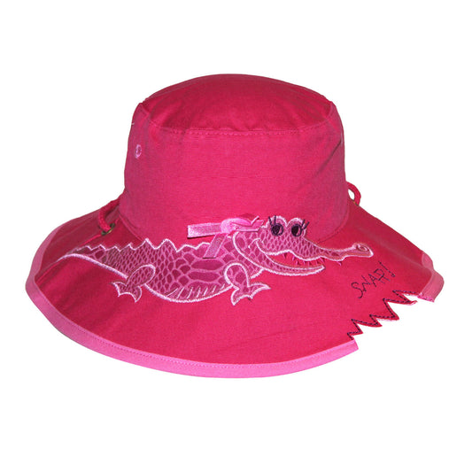 Rigon - UV Bucket hat voor kinderen - Pink croc
