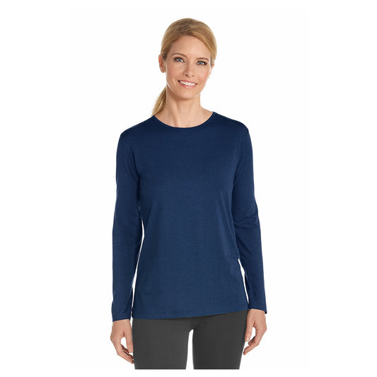 Coolibar - UV Shirt voor dames - Longsleeve - Morada - Navy