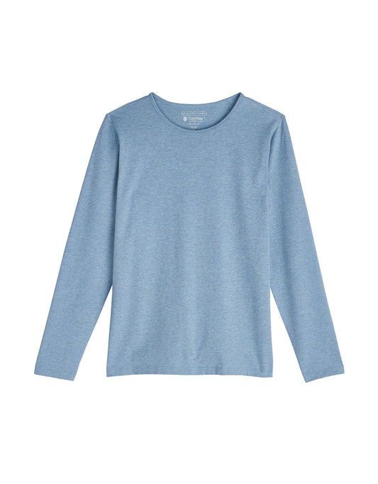 Coolibar - UV Shirt voor dames - Longsleeve - Morada - Lichtblauw