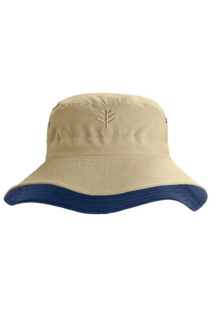 Coolibar - UV Reversible Buckethoed   - Landon - Bruin/Navy