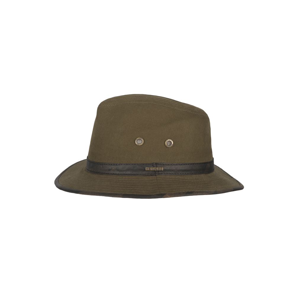 Hatland - UV-Fedora hoed voor volwassenen - Warwick - Olijfgroen