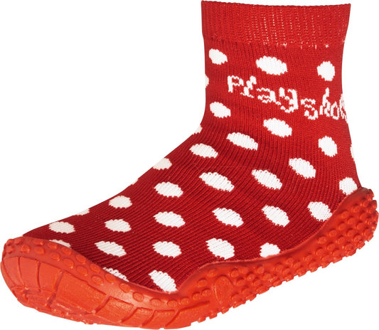 Playshoes - Zwemsokken voor kinderen - Stippen - Rood