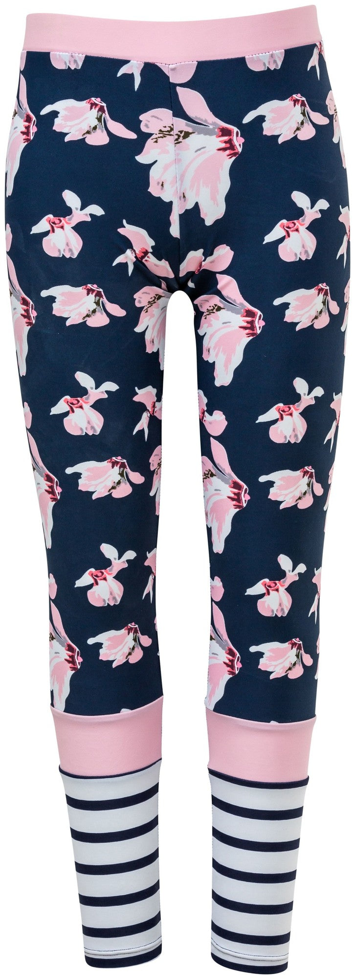 Snapper Rock - UV Zwem leggings - Navy Orchid - Roze/Donkerblauw