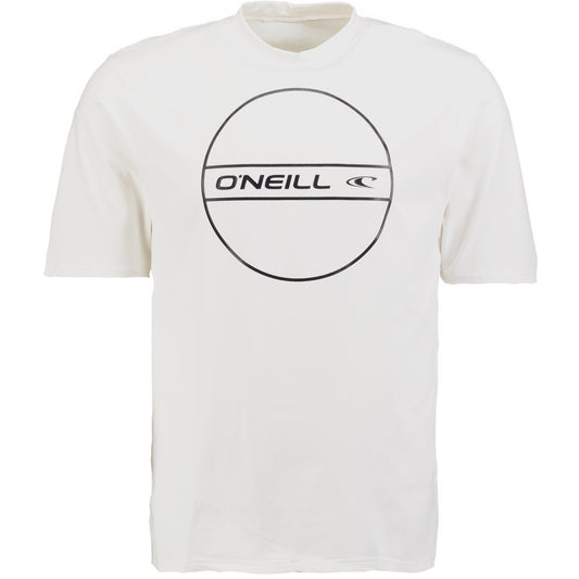 O'Neill Heren UV Shirt Korte Mouw Powder White