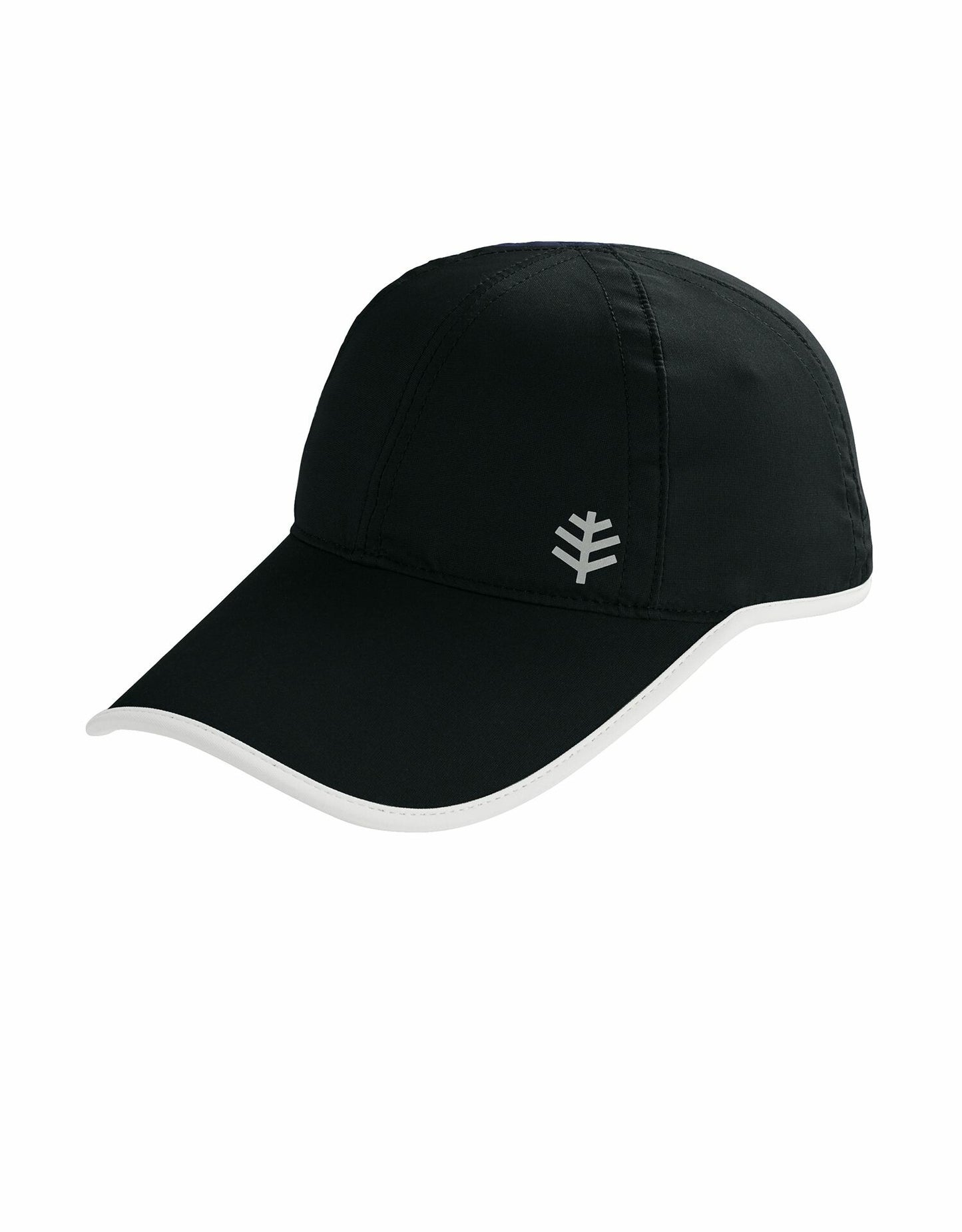 Coolibar - UV Sportcap voor kinderen - Lenny - Zwart/Wit