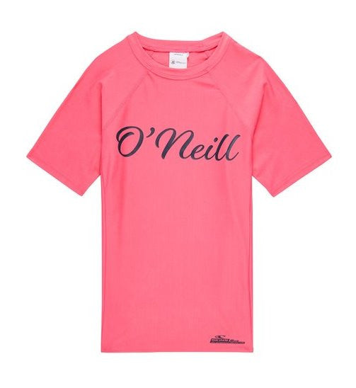 O'Neill Girls UV Shirt Korte Mouw Pink Lemonade