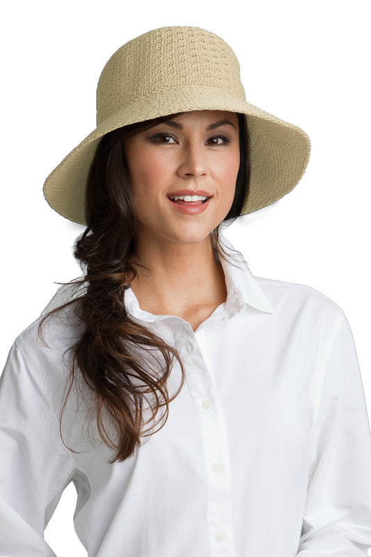 Coolibar - UV Marina zonnehoed voor dames - Natural