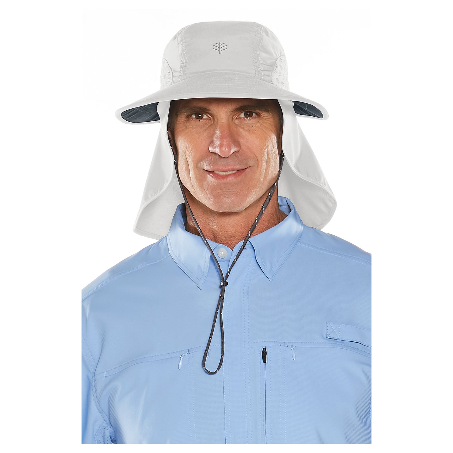 Coolibar - UV-hoed voor dames en heren - lichtgrijs