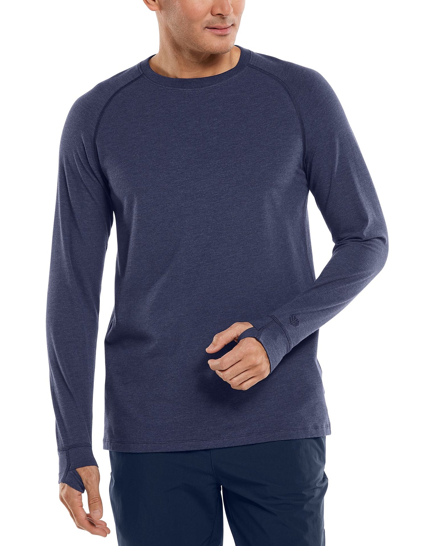 Coolibar - UV Shirt voor heren - Longsleeve - LumaLeo - Indigo