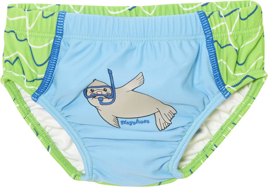 Playshoes - herbruikbare zwemluier meisjes en jongens - blauw-groen
