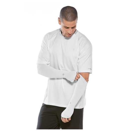 Coolibar - UV-armbescherming voor heren - wit