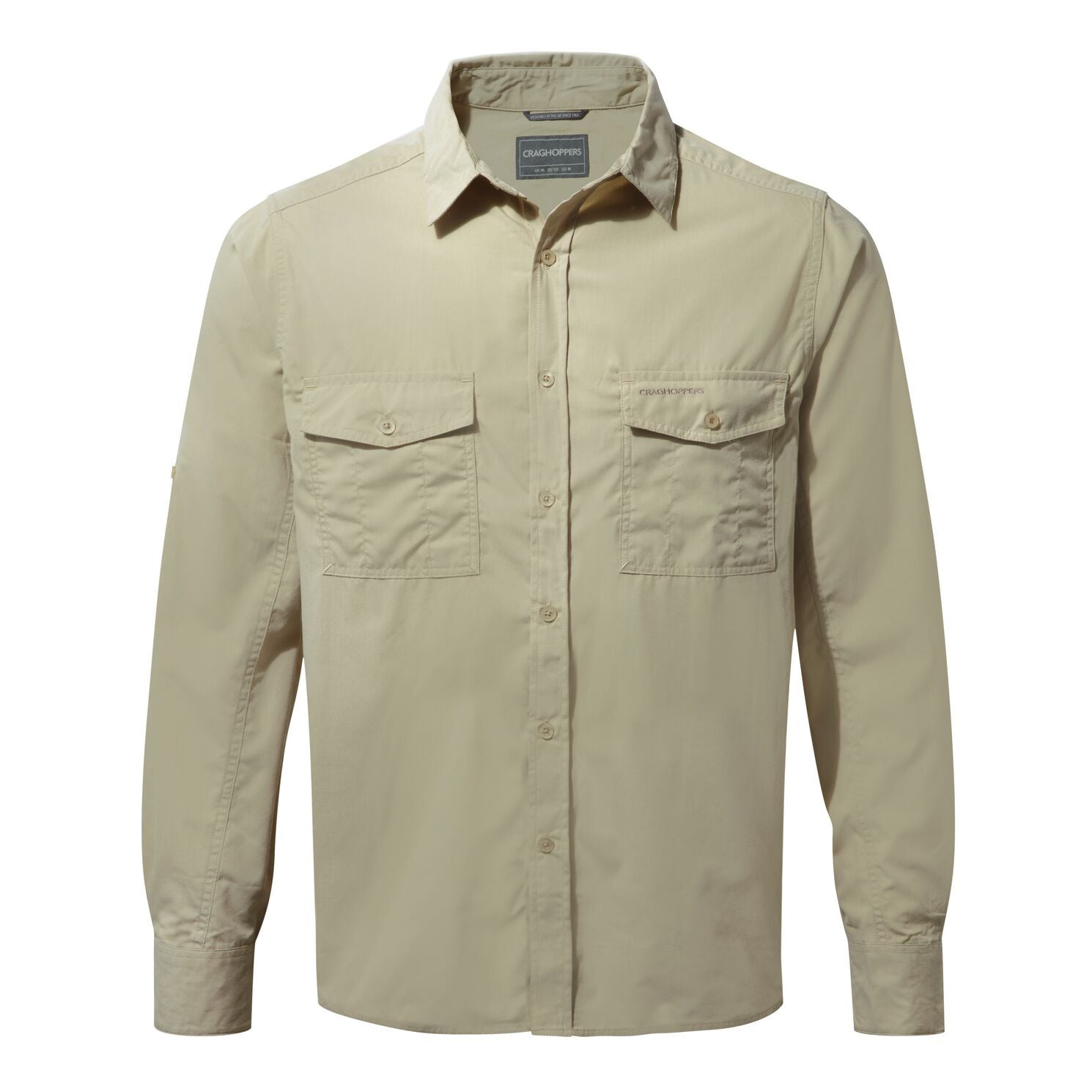 Craghoppers - UV Overhemd voor heren - Longsleeve - Kiwi - Beige