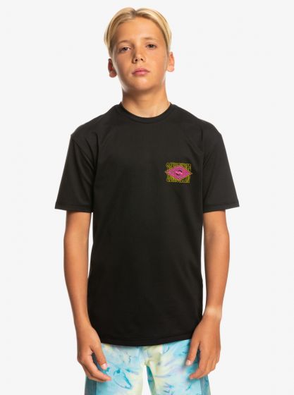 Quiksilver - UV Surf T-shirt voor jongens - Radic Strike Korte mouw - UPF50 - Jet Black - Zwart