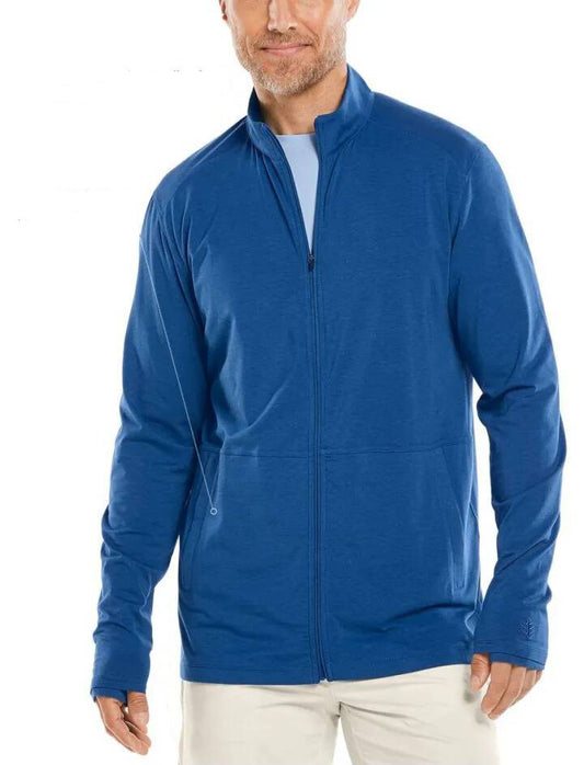 Coolibar - UV-jas voor heren - Sonara - Rivierblauw