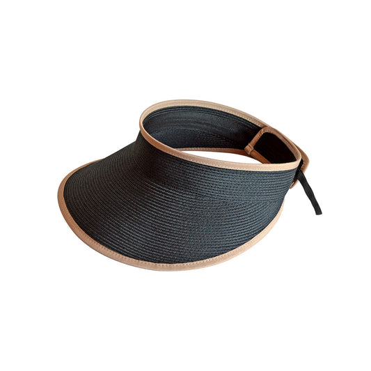 House of Ord - zonnehoed Lili Visor - Zwart/Bruin