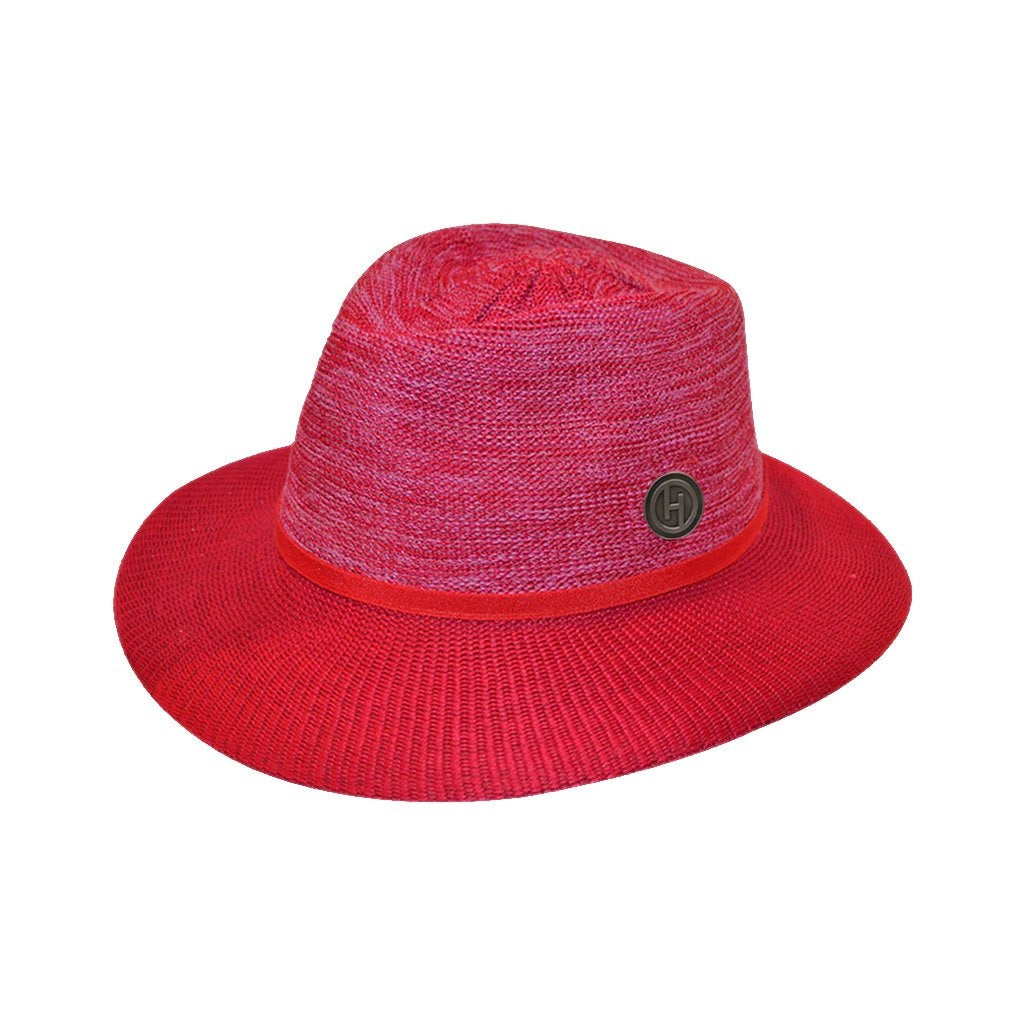 House of Ord - zonnehoed Aston Fedora - Gemengd Rood