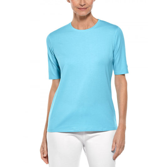 Coolibar - UV Shirt voor dames - Morada Everyday - IJsblauw