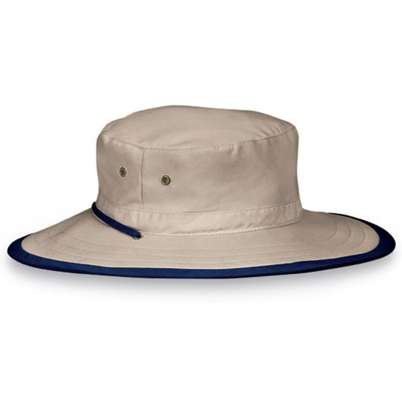 Emthunzini - UV Bucket hoed voor heren - Camel/Navy