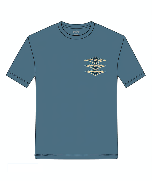 Billabong - T-shirt met korte mouwen voor mannen - Crayon Wave - Zwart