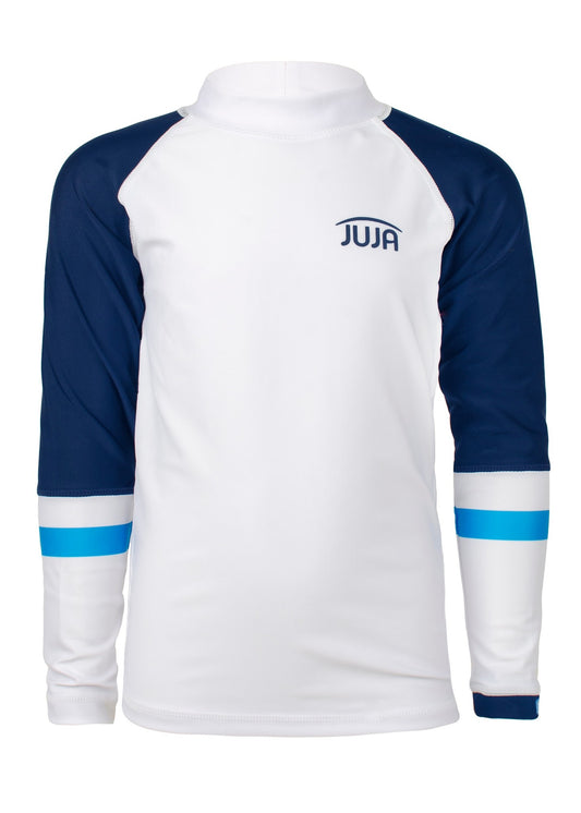 JUJA - UV Zwemshirt voor jongens - lange mouwen - Colorblock - Wit