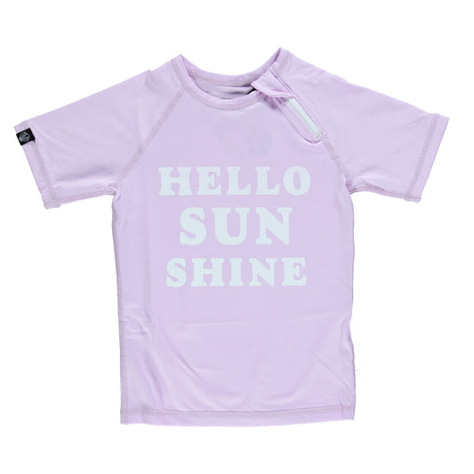 Beach & Bandits - UV-zwemshirt voor meisjes - Hello Sunshine - Lila